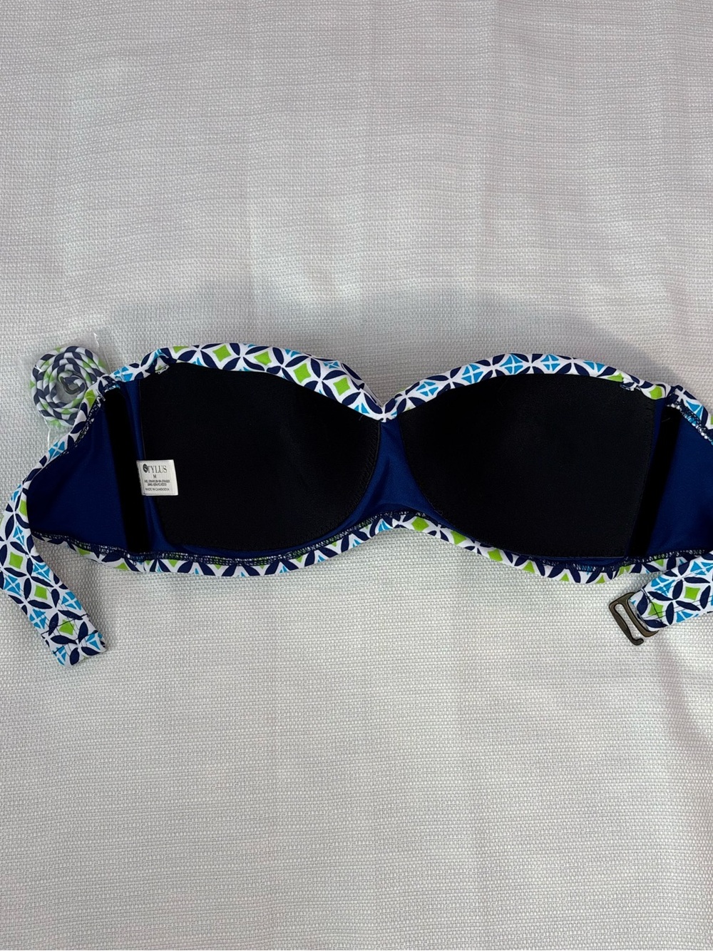 Stylus Women Bandeau Bikini Top Sz Medium NWT - - Picture 5 of 7